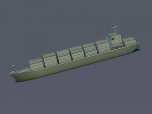 cargo ship Modelo 3D