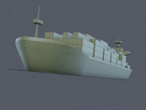 cargo ship 3D Model