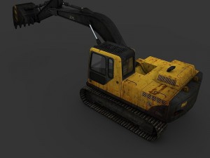 excavator rigged 3D Model