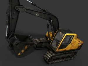 excavator rigged 3D Model