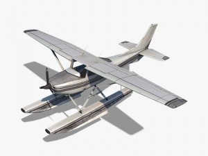 cessna 182 skylane seaplane 3D Model