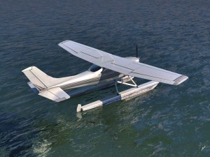 cessna 182 skylane seaplane 3Dモデル