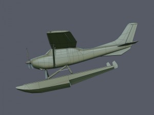 cessna 182 skylane seaplane 3Dモデル