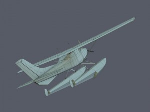 cessna 182 skylane seaplane 3Dモデル