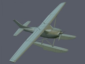 cessna 182 skylane seaplane 3Dモデル