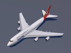 boeing 747-8i qantas Modelo 3D