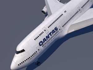 boeing 747-8i qantas Modelo 3D