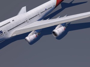 boeing 747-8i qantas Modelo 3D