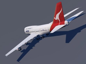boeing 747-8i qantas Modelo 3D