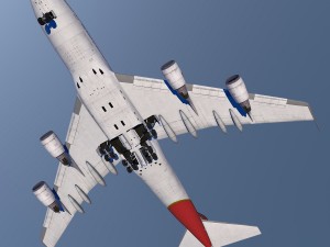 boeing 747-8i qantas Modelo 3D