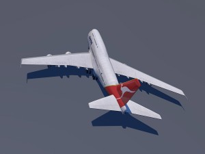 boeing 747-8i qantas Modelo 3D