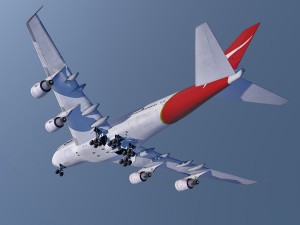 boeing 747-8i qantas Modelo 3D