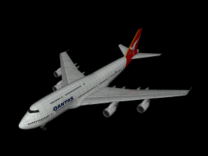 boeing 747-8i qantas Modelo 3D