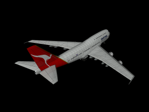boeing 747-8i qantas Modelo 3D