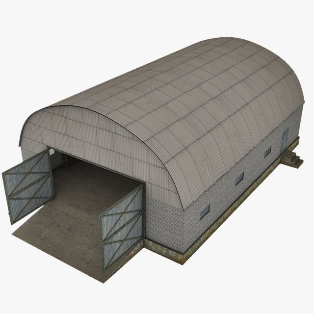 hangar 3D Model .c4d .max .obj .3ds .fbx .stl .blend 