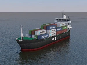 navio de carga Modelo 3D