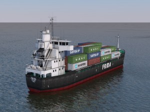 cargo ship Modello 3D