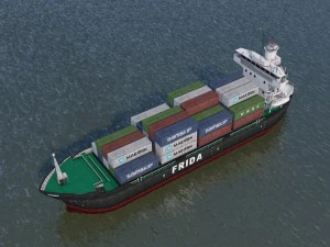 navio de carga Modelo 3D