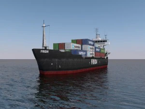 navio de carga Modelo 3D