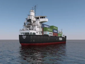navio de carga Modelo 3D