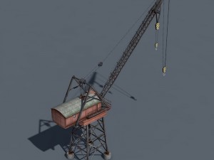 dock crane 3D मॉडल
