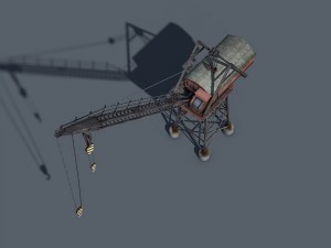 dock crane 3D मॉडल