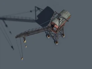 dock crane 3D Model