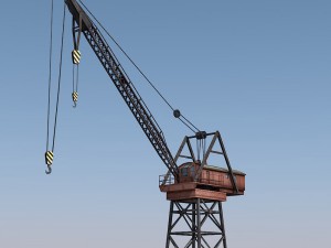 dock crane 3D मॉडल