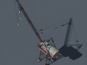 dock crane 3D मॉडल