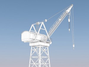 dock crane 3D मॉडल