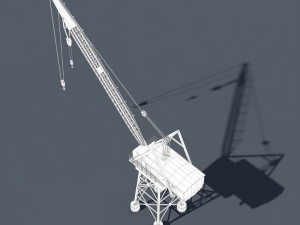 dock crane 3D मॉडल
