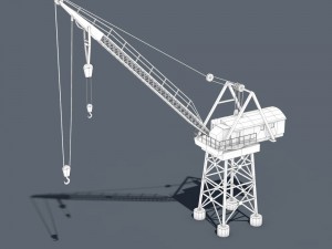 dock crane 3D मॉडल