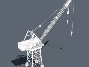 dock crane 3D मॉडल