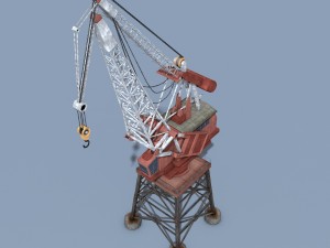 dock crane 3D Модель