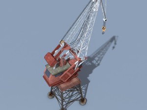 dock crane 3D Модель