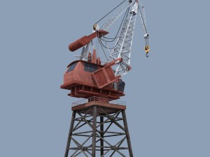 dock crane 3D Модель