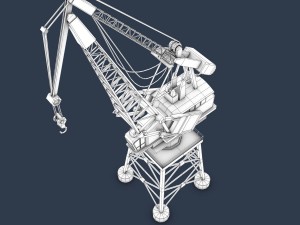 dock crane 3D Модель