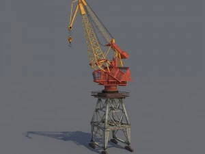 Hafenkran 3D Modell