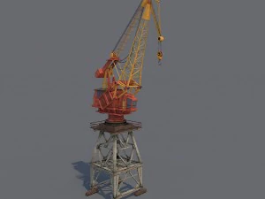 Hafenkran 3D Modell