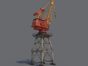 Hafenkran 3D Modell