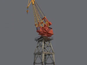 Hafenkran 3D Modell