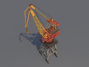 dock crane 3D Модель