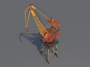Hafenkran 3D Modell