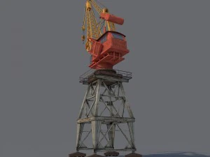 Hafenkran 3D Modell