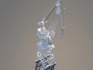 Hafenkran 3D Modell
