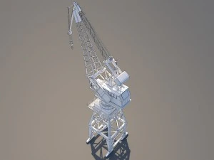 Hafenkran 3D Modell