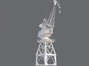 Hafenkran 3D Modell