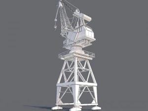 Hafenkran 3D Modell