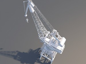 dock crane 3D Модель