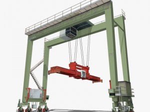 gantry crane 3D Модель